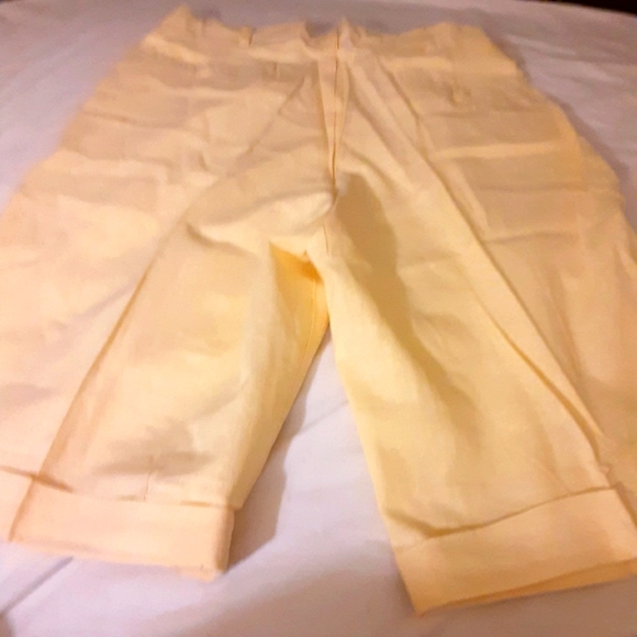 TRUST YELLOW  MEN LINEN SHORT IN SIZE 34 - Picture 6 of 15